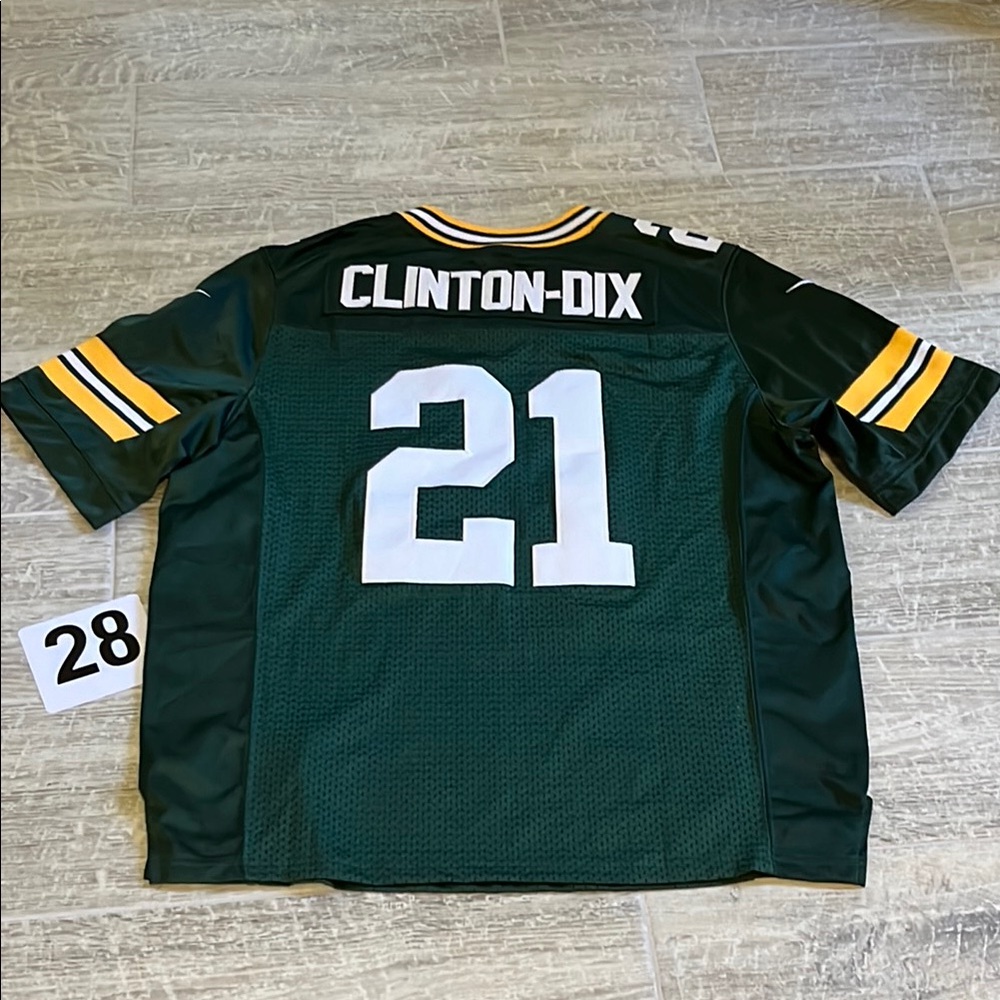 NFL Green Bay Packers Clinton Dix Jersey Nike On Field Sewn Authentic 40